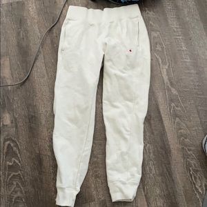 White/Cream color champion joggers